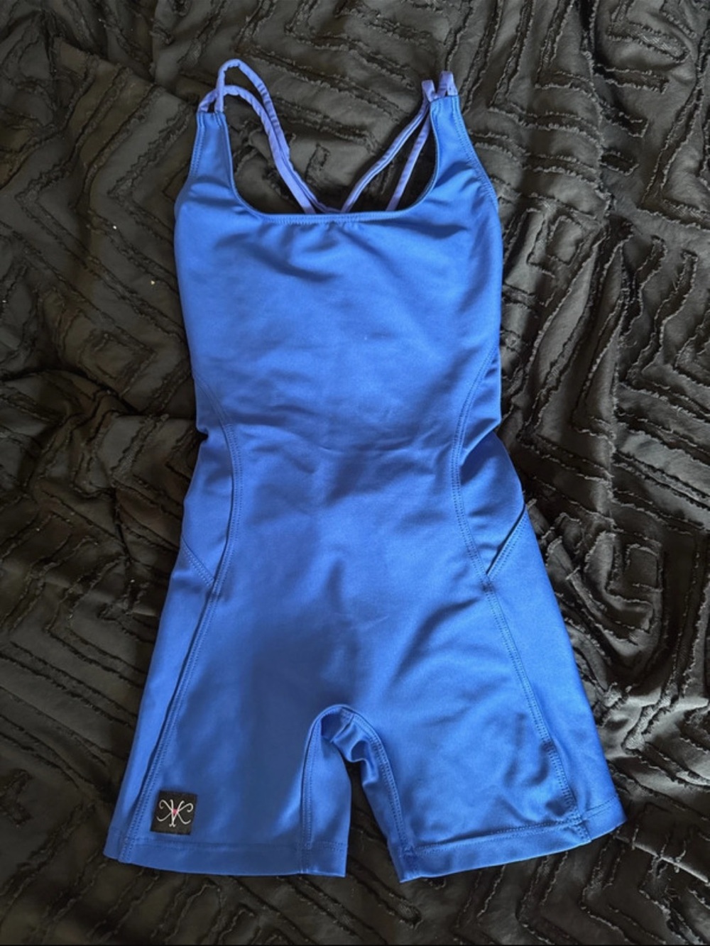 Blue Girls Biketard Kandi Kouture size child large